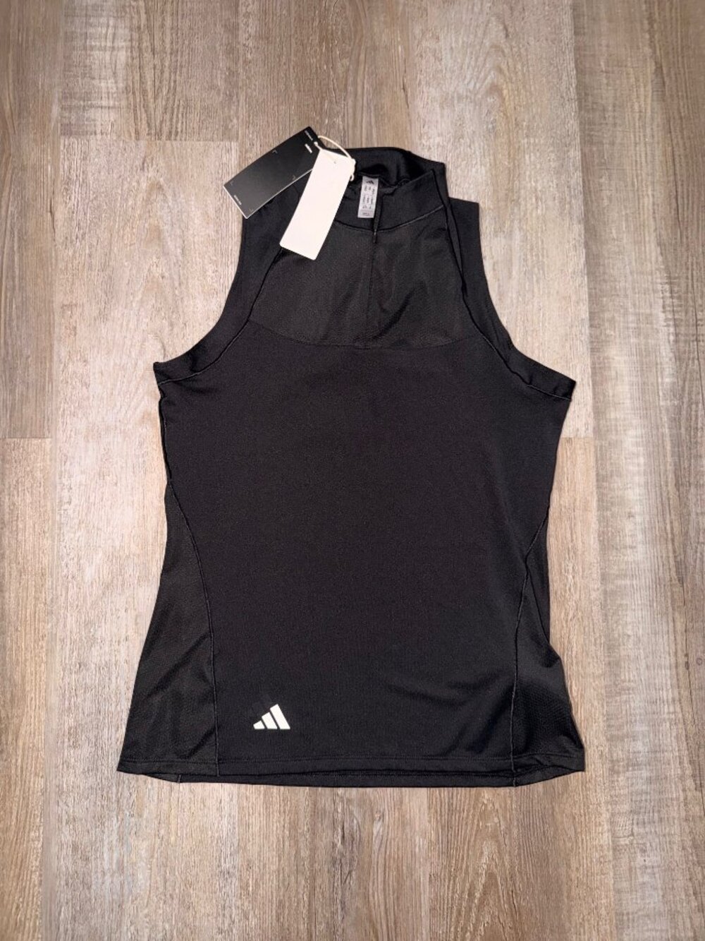 Adidas Women's Black Ult 365 Zip SL MK Golf Polo #JF8820 Size Extra Small NWT